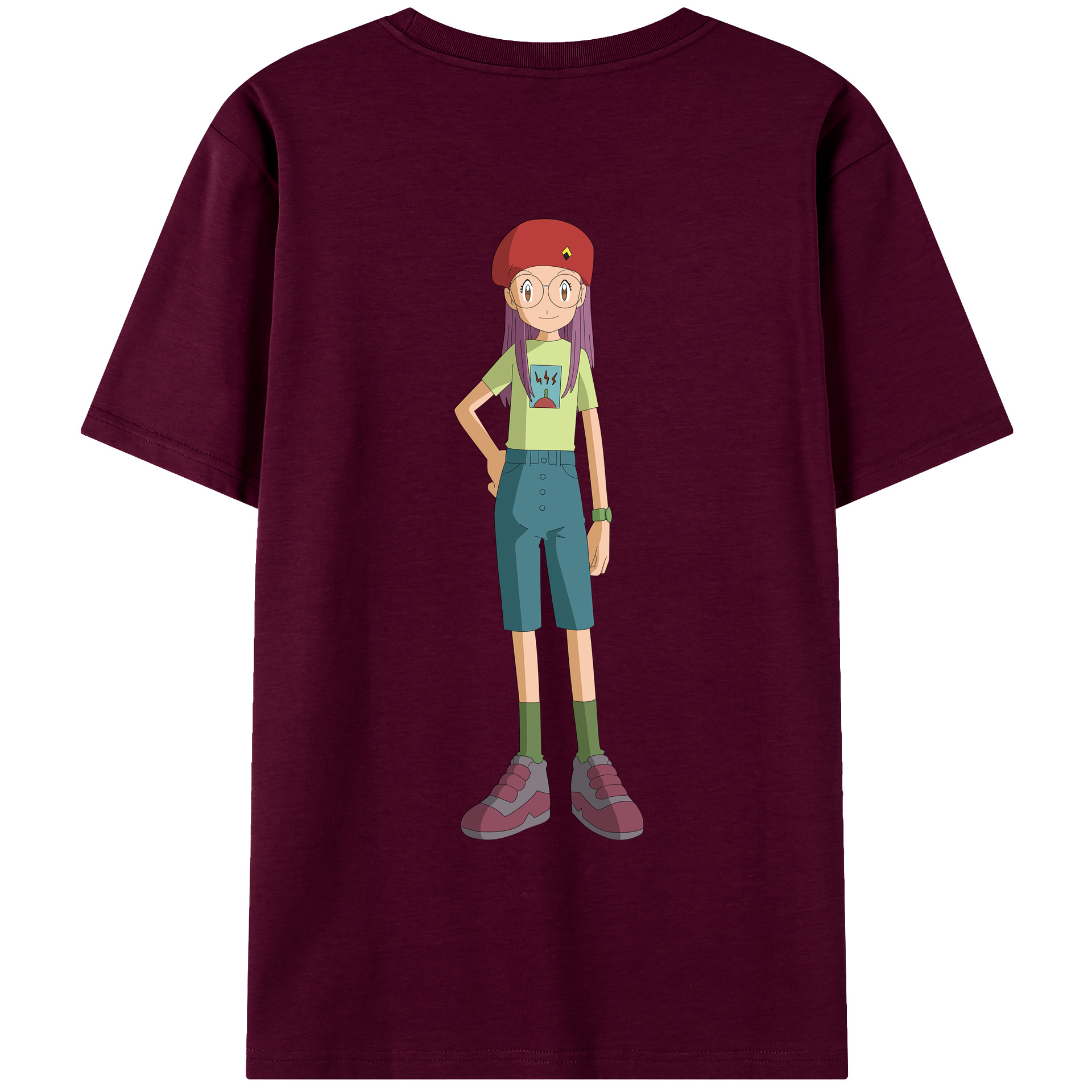 （画像用） Digimon デジタルモンスター/デジモン レディース半袖Tシャツ(バックプリント)